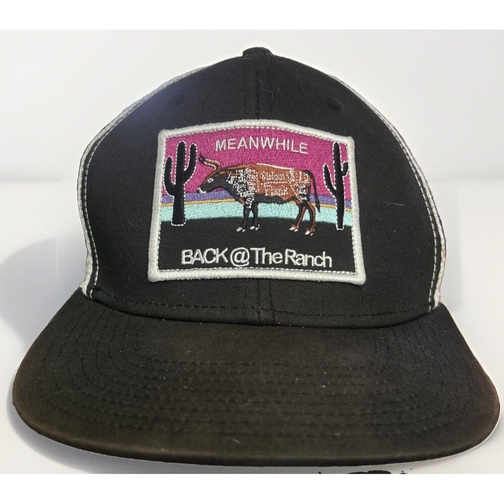 Justin Boot Co. Meanwhile Back @ The Ranch Mesh Trucker SnapBack Hat Cap